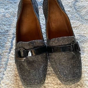 Naturalizer Black & Tweef wedge shoe